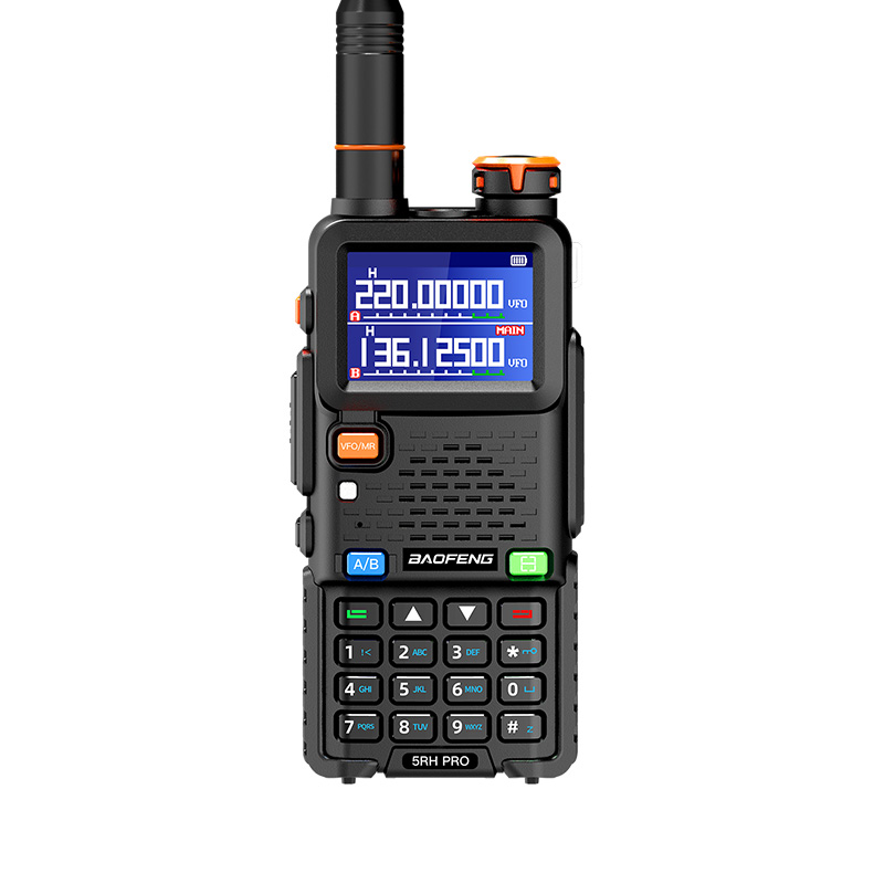 Baofeng UV-5RH PRO Walkie Talkie GPS Multi Band AM FM Type-C Wirless Copy Frequency Ham Two Way Long Range Communication Radios